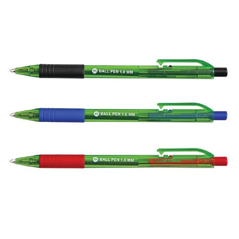 WS Ball Pen Sprint Grip 6 Pack Assorted