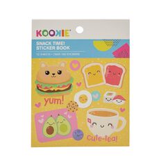 Kookie Mini Sticker Book 12 Sheets Snack Time