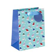 Wonderland Foil Christmas Gift Bag Assorted Medium
