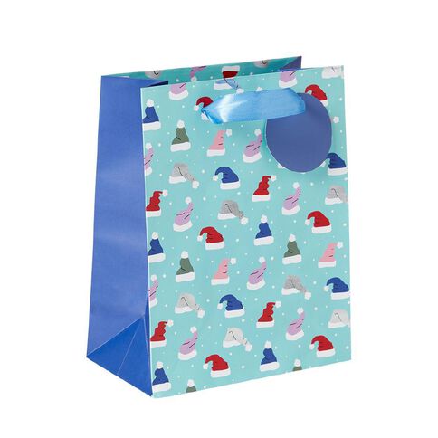 Wonderland Foil Christmas Gift Bag Assorted Medium