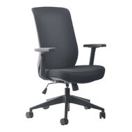 Mondo Gene Fabric Chair with Arms Grey Grey
