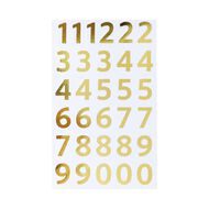 Uniti Numbers Foil Gold 1 Sheet