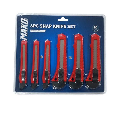 Mako Snap Knife Set 6 Piece