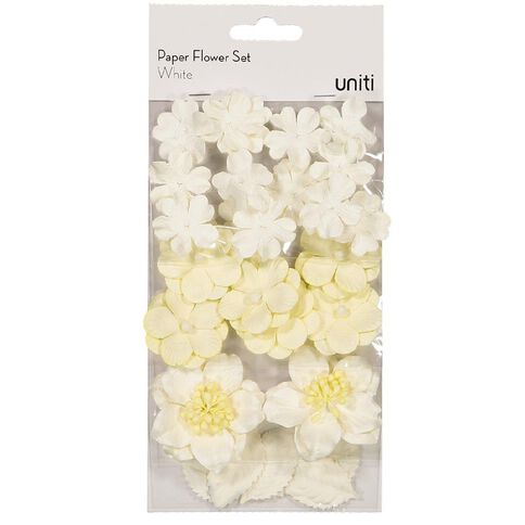 Uniti Paper Flower Set White