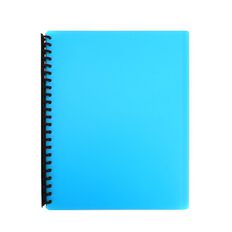 WS Clearbook Refillable 20 Leaf Blue