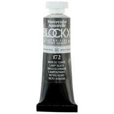 BLOCKX Watercolour Tube 15ml S1 172 Lamp Black