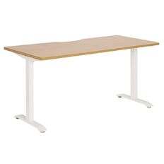 Jasper J Emerge Straight Scallop Desk 1800 WhtBch