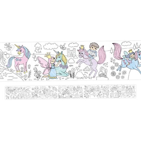 Giant Colouring 3m Poster Magical Creatures