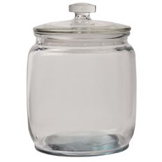 Living & Co Round Glass Jar Clear 2.1L