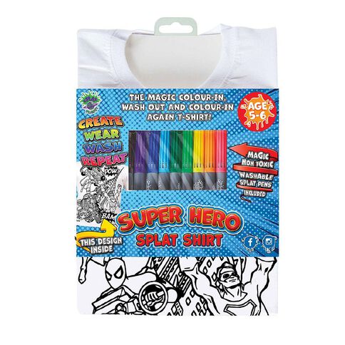 Splat Planet Colour In T-Shirt Super Hero