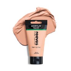 Reeves Fine Acrylic Paint Peach 75ml