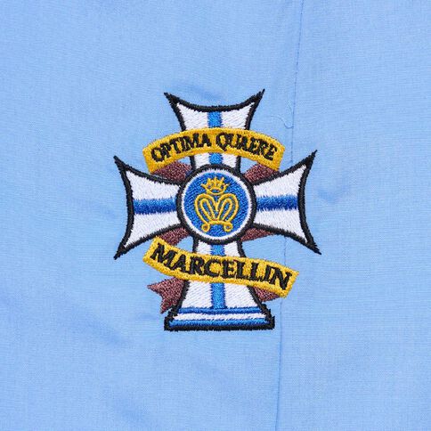 Schooltex Marcellin College Junior Short Sleeve Blouse - New Embroidery