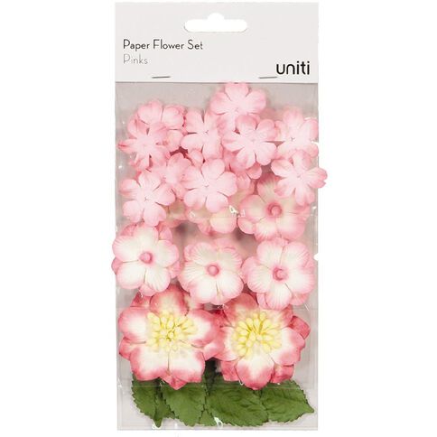 Uniti Paper Flower Set Pinks
