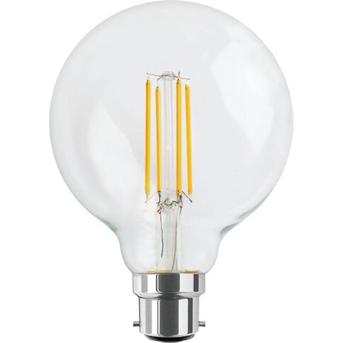Edapt LED B22 Filament Round Light Bulb G95 8W Warm White