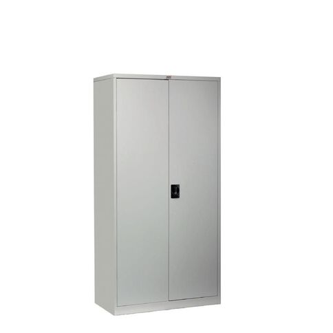 Firstline Cupboard Large Metal 4 Shelves Silver