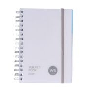 WS Subject Book with 3 Dividers 7mm Ruled White A5