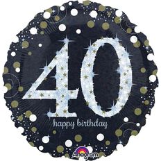 Anagram 45cm Standard Sparkling 40 Balloon