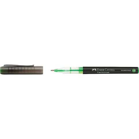 Faber-Castell Free Ink Rollerball Pen - Broad 1.5mm Light Green