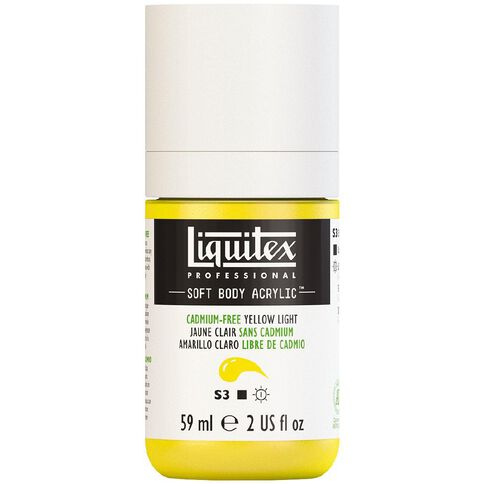 Liquitex Soft Body Acrylic Paint Cadmium Free Light Yellow