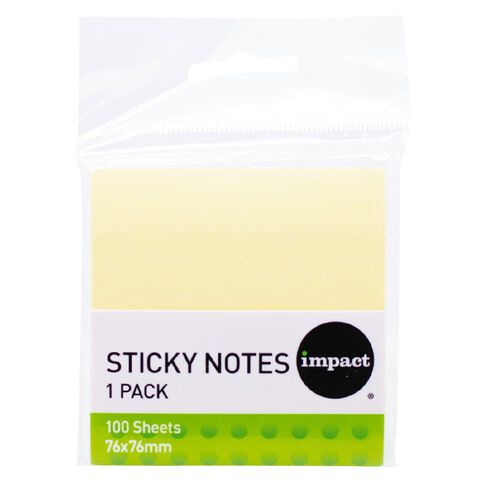 WS Sticky Notes 76mm x 76mm 100 Sheets Multi-Coloured