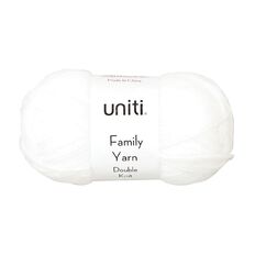 Uniti Double Knit Family Yarn White 50g