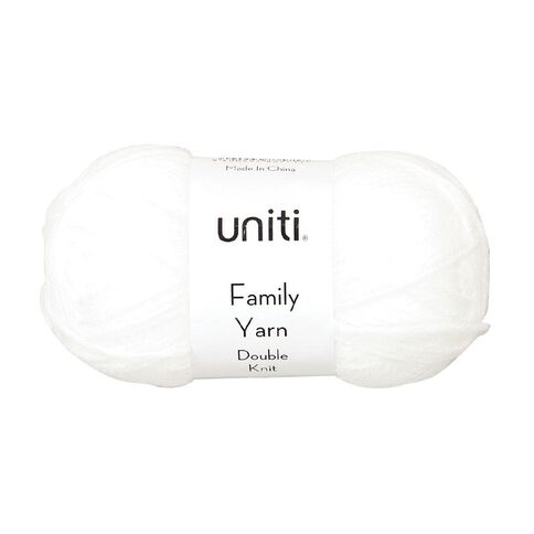 Uniti Double Knit Family Yarn White 50g