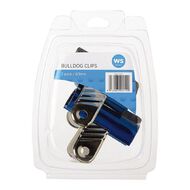 WS Bulldog Clips 60mm 2 Pack Blue Mid