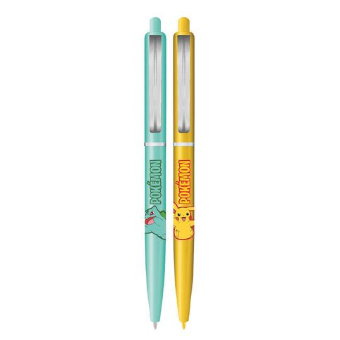 Impact Merch Pokemon 2 Pen Set Bulbasaur and Pikachu