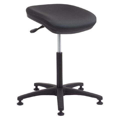Chair Solutions Perching Stool Non Slip Vinyl Black