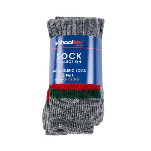 Schooltex Striped School Socks 2 Pack