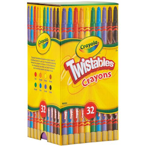 Crayola 32 Pack Twistable Crayon Deskpack