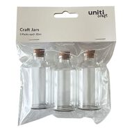 Uniti Mini Craft Jar 30ml Clear 3 Pack