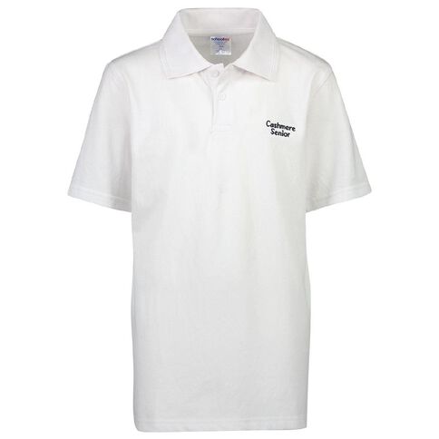 Schooltex Cashmere Senior Short Sleeve Polo with Embroidery