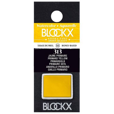 BLOCKX Watercolour Half Pan S3 313 Primary Yellow