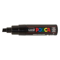 Uni Posca Marker 8.0mm Chisel Black