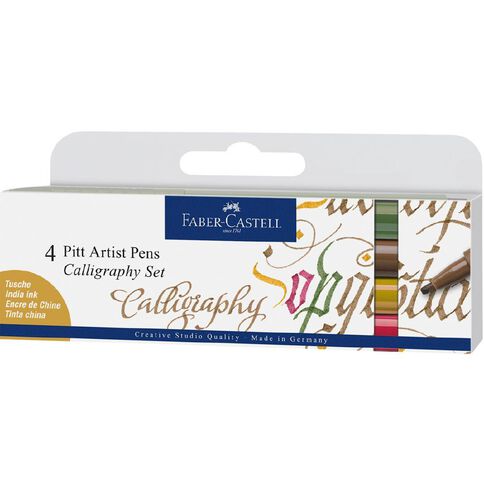 Faber-Castell Pitt Artist Pen Calligraphy Set 4