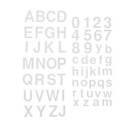 Uniti Iron-on Alphabet & Numbers White