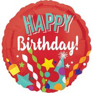 Anagram 45cm Standard HX Festive Happy Birthday