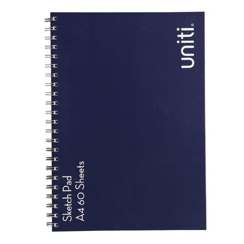 Uniti Spiral Sketch Pad 60 Sheets A4