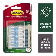 Command Outdoor Light Clips with Foam Strips