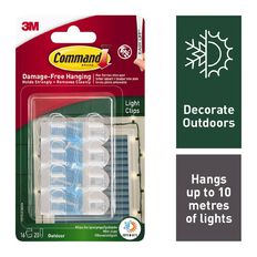 Command Outdoor Light Clips with Foam Strips