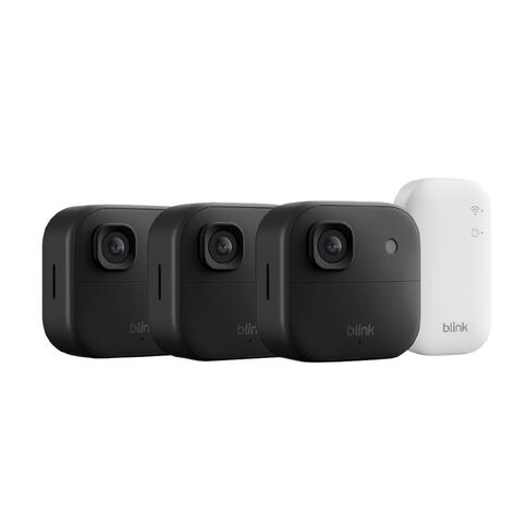 Blink Outdoor 2K+ With Sync Module Core 3 Pack Black