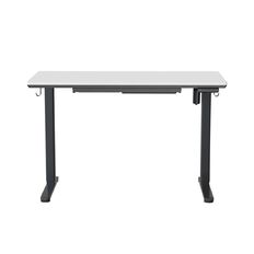 Workspace Height Adjustable Desk 1200W with Drawer White