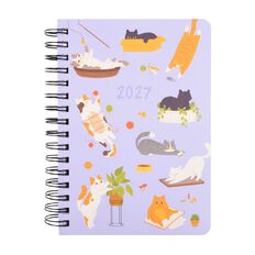 Uniti 2027 A5 Date To Page Diary Cats