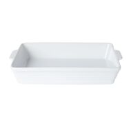 Living & Co Ceramic Rectangle Baker White 40cm x 25cm x 7cm