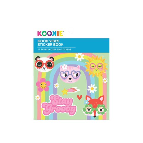 Kookie Mini Sticker Book 12 Sheets Good Vibes