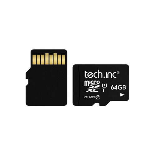Tech.Inc Micro SD Card + Adapter 64GB