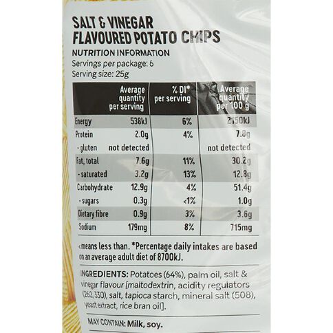 Market Kitchen Chips Salt & Vinegar 150g