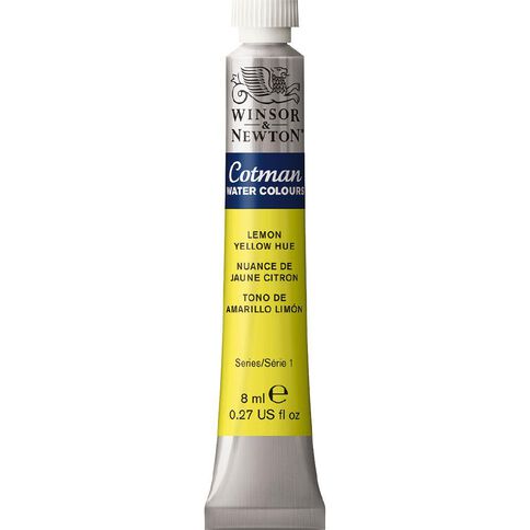 Winsor & Newton Cotman Watercolour Paint 8ml Lemon Yellow Hue
