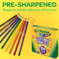 Crayola Color Pencils Full Size 100 Pack